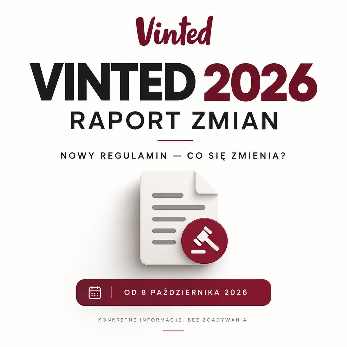 Vinted 2026 - pełny raport zmian